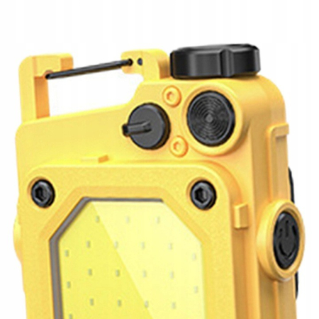 Lanterna Mini de Buzunar Tip Breloc, , Incarcare prin USB Type C, Multifunctionala, pentru Exterior, Camping, Alpinism, Ciclism, Mini Lanterna Elvis, 6.1 x 5 x 2.5 cm, Lumina Puternica, Culoare Galben [4]