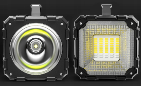 Lanterna multifunctionala, reincarcabila, power bank, 800lm, 7 moduri de luminare la 2 capete, negru [6]