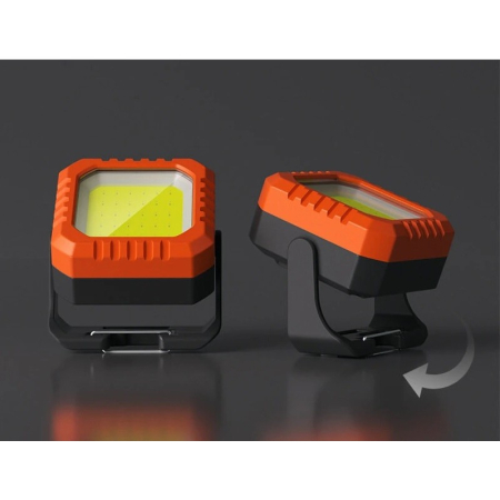 Lanterna Tip Breloc, , 5 Moduri de Luminat, Incarcare USB Tip C, 5W, Impermeabila IPX5, 500 lm, COB, Portocaliu [5]