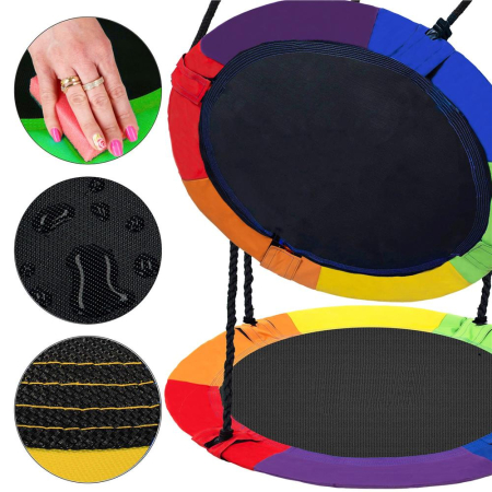 Leagan tip cuib 100cm, inaltime reglabila, 150 kg, Multicolor [24]