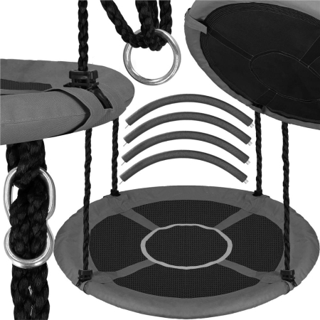 Leagan tip cuib 110cm, inaltime reglabila, 150 kg, Gri [4]