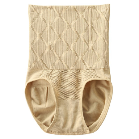 Lenjerie Modelatoare Postpartum, , cu Talie Inalta, Control al Burții, Compresie Mare, Insertii din Silicon pentru Sustinere, Nude, M/L [8]