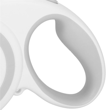 Lesa automata retractabila, pentru rase mari pana la 50kg, 500 cm, alb gri [6]