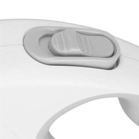 Lesa automata retractabila, pentru rase mari pana la 50kg, 500 cm, alb gri [5]