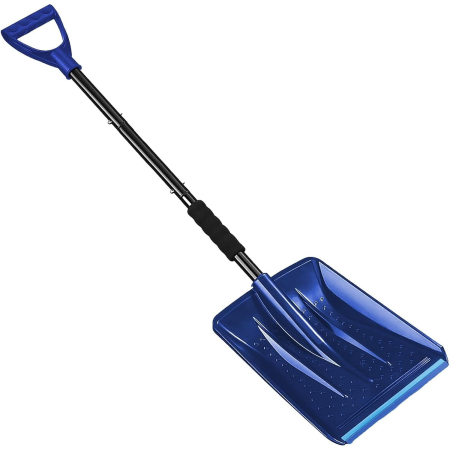 Lopata de Zapada, , Multifunctionala, Demontabila, cu Maner Antiderapant, Aluminiu, Plastic, Solutia pentru Iarna, pentru Deszapezire, 80x11x25.7 cm, Albastra [8]