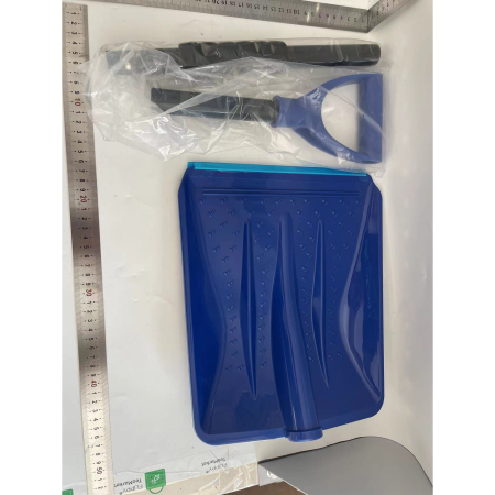 Lopata de Zapada, , Multifunctionala, Demontabila, cu Maner Antiderapant, Aluminiu, Plastic, Solutia pentru Iarna, pentru Deszapezire, 80x11x25.7 cm, Albastra [1]