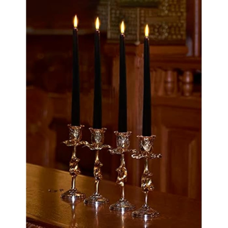 Lumanare Decorativa, , pentru Masa, 25 cm, din Parafina, fara Fum, Ardere 7.5h, Negru [5]