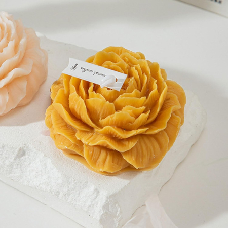 Lumanare Parfumata, , Model Trandafir, Ardere 10h, 70 g, 7.5 x 3.5 cm, Parfum de Citrice, Portocaliu [2]