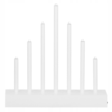 Lumanari decorative de Craciun, 7 becuri tip LED, culoare argintiu [9]