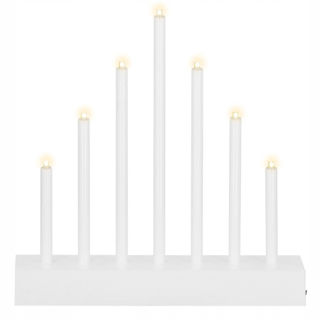 Lumanari decorative de Craciun, 7 becuri tip LED, culoare argintiu [14]