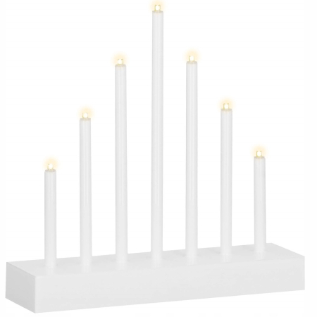 Lumanari decorative de Craciun, 7 becuri tip LED, culoare argintiu [11]