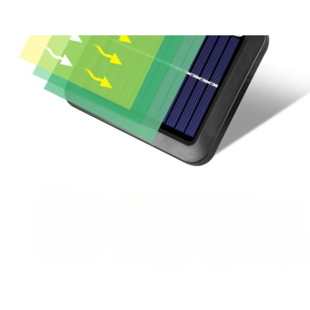 Lumina cu incarcare solara, 100 LED cu 1 grila pe inductie, montaj pe perete,  [3]