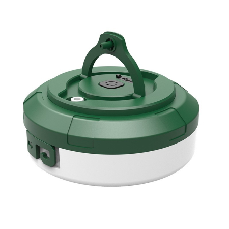 Corturi Evenimente si Articole Camping - Lumină de camping LED încărcare USB, , șir colorat, pentru aer liber, cort, Distanta 10 metri, 1800mAH, 10.5x4.3 cm, Alb Verde