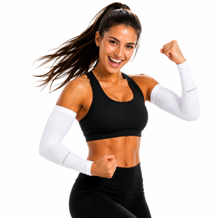Sport & Activitati in Aer Liber - Maneci Sport pentru Protectie Brate cu Protectie UV, Set 2 Bucati, Respirabile si Supraelastice, Unisex