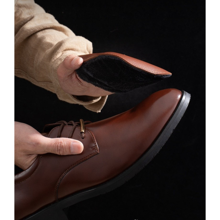 Manusa de Lustruit Pantofii, , din PVC, 18.2 x 12 x 10.8 cm, Imitatie de Lana, Maro [3]