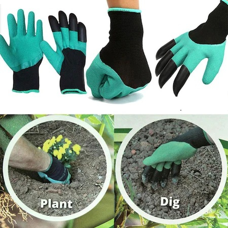 Manusi pentru Gradinarit cu 4 Gheare din PVC, pentru Greblat, Plantat, Sapat [2]