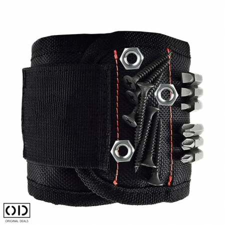 Bratara magnetica pentru suruburi Bratara magnetica pentru cuie  Bratara magnetica scule Bratara magnetica cu arici pentru suruburi cuie dibluri Banda magnetica cuie suruburi [5]