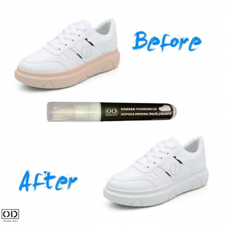 Marker Permanent cu Pasta Corectoare pentru Adidasi si Pantofi, Premium, Original Deals [10]