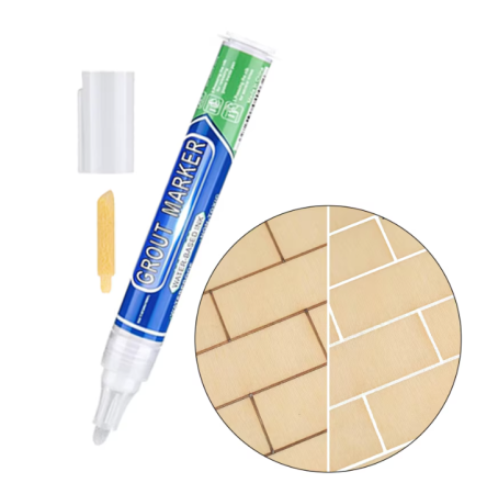 Marker Permanet cu Pasta Corectoare pentru Rosturi Faianta sau Gresie, Uscare Rapida, 15ml