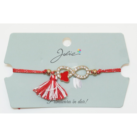 Martisor Bratara cu Ciucure - Martisor Bratara Ciucure cu Pandantiv, Model 8