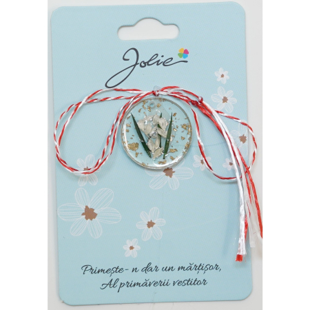 Martisor Acril Vis de Primavara - Martisor din Acril, Dimensiune Pandantiv Aprox 2 cm, Multicolor, Model 10