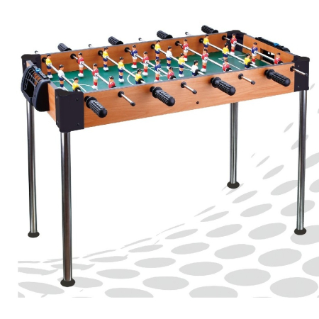 Masa de Fotbal, , cu Picioare Inalte, 8 Manere, Tablou de Scor, 86 x 62 x 65 cm, din Lemn/Otel si ABS, Maro [1]