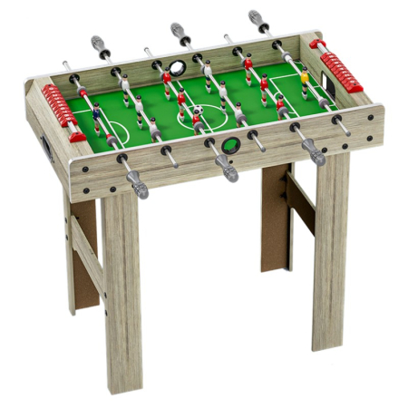 ✨TOATE PRODUSELE✨ - Masa de Fotbal cu Teren si 18 Jucatori , 6 Manere, cu Tablou pentru Scor, din Metal, Lemn si ABS, 81 x 43 x 78 cm, cu Picioare, pentru copii/adulti, Gri