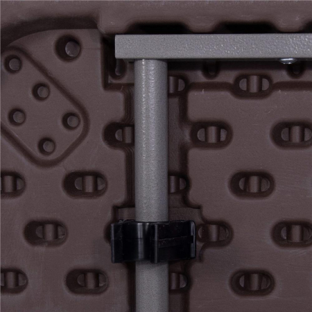 Masa dreptunghiulara pliabila multifunctionala, 1.8 m x 0.75 m x 0.75 m, imitatie ratan, maro [10]