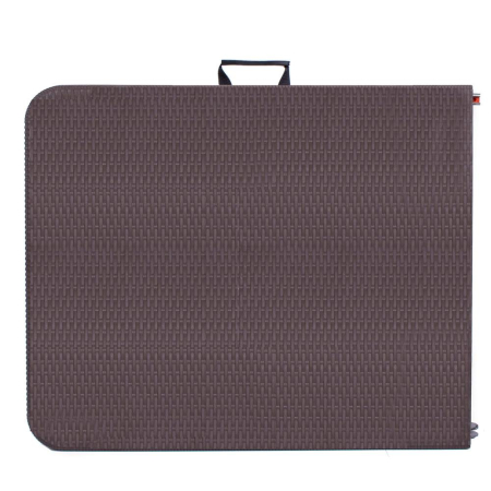 Masa dreptunghiulara pliabila multifunctionala, 1.8 m x 0.75 m x 0.75 m, imitatie ratan, maro [13]