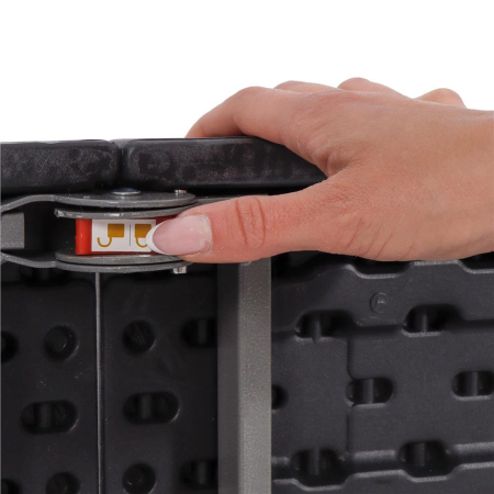 Masa dreptunghiulara pliabila multifunctionala, 180x75x75cm, neagra [8]