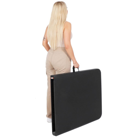 Masa dreptunghiulara pliabila multifunctionala, 180x75x75cm, neagra [6]