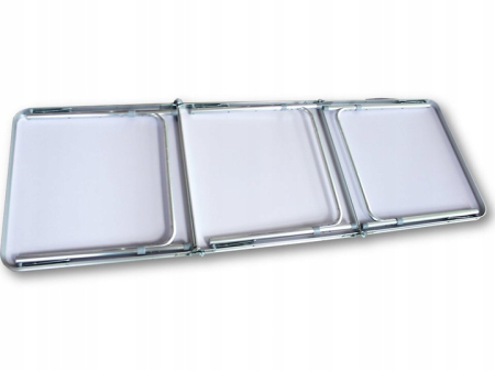 Masa pliabila metalica pentru gradina sau picnic, blat MDF, inaltime reglabila, 180x60cm [6]