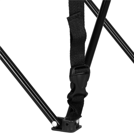 Masa plianta camping sau pescuit, cu 2 suporturi pahar, 46x46x45 cm, negru [3]