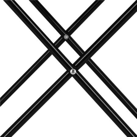 Masa plianta camping sau pescuit, cu 2 suporturi pahar, 46x46x45 cm, negru [4]