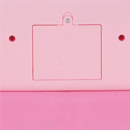 Masa toaleta pentru copii, cu taburet, 19 accesorii joaca, din plastic, 37x20x60 cm, roz [17]