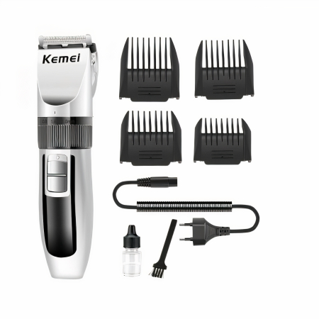 Masini de Tuns & Accesorii - Masina de Tuns Profesionala Kemei Fara Fir, Lame Titan, 4 Gratare – Original Deals