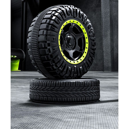 Masina Electrica pentru Copii, , Off-Road, Conectare Bluetooth, telecomanda, Tractiune Spate, Lumina Intermitenta, Baterie 12V 7Ah, 120 x 63 x 68cm, Gri [9]