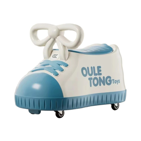 Masinute, Triciclete si Masinute Electrice - Masina pentru Copii, , Model Pantof, 4 Roti, 1-6 ani, Cutie de Depozitare, din ABS, 48 x 27 x 34 cm, Albastru