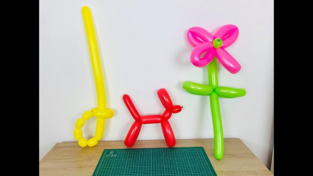 Set 45 Baloane Lungi pentru Modelat, cu Pompa Manuala pentru Umflat Incusa in Pachet, Pentru Petreceri [5]