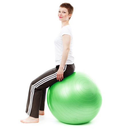 Minge pentru fitness sau yoga 65 cm, pompa inclusa, verde [1]