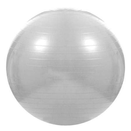 Minge pentru fitness sau yoga 75 cm, pompa inclusa, gri [5]
