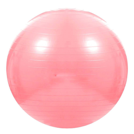 Minge pentru fitness sau yoga 75 cm, pompa inclusa, roz [3]