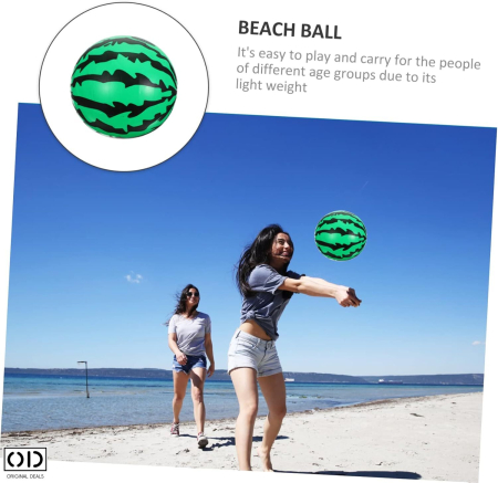Minge pentru Plaja si Piscina cu Imprimeu Pepene, PVC Cauciucat, 24 cm – Original Deals [8]