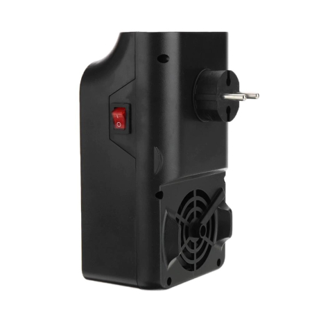 Mini Aeroterma Puternica Portabila , Putere 1000W, Mini radiator electric cu Display LCD, efect de semineu si flacara, cu telecomanda [1]