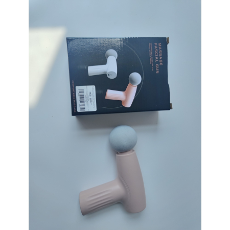 Mini Aparat de Masaj, , Tip Pistol, Incarcare USB Tip C, Portabil, Pentru Relaxare Musculara, Autonomie 120 Min, 3 Trepte de Viteza, Roz [13]