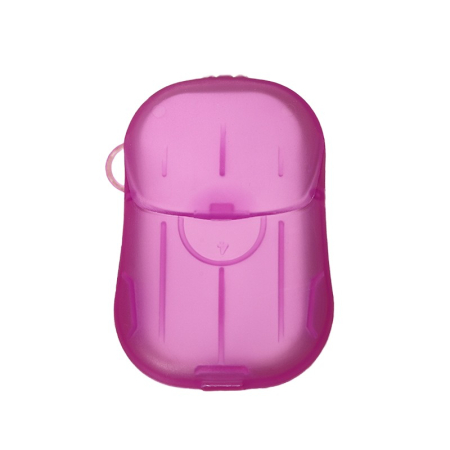 Accesorii Ingrijire Casa - Mini Cutie de Sapun din Hartie, , de Unica Folosinta, Portabila, Potrivit pentru Calatorii, 20 buc, Roz