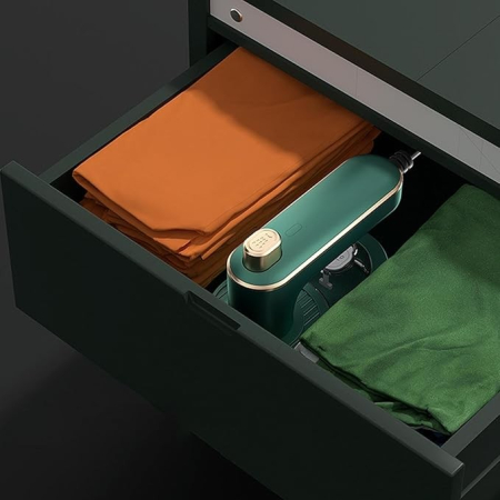 Mini Fier de Calcat, , Pliabil si Portabil, Calcare Verticala/Orizonala, cu Abur, 50 ml, 40W, 10.5 x 12 cm, Verde [2]