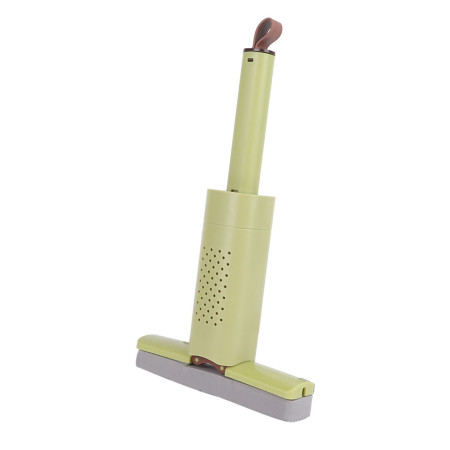Mini Mop, , Pentru Uz Casnic, Sistem Autostoarcere, Portabil, Mop cu Burete, Rotire 180°,15 x 27.5 cm, Verde [11]