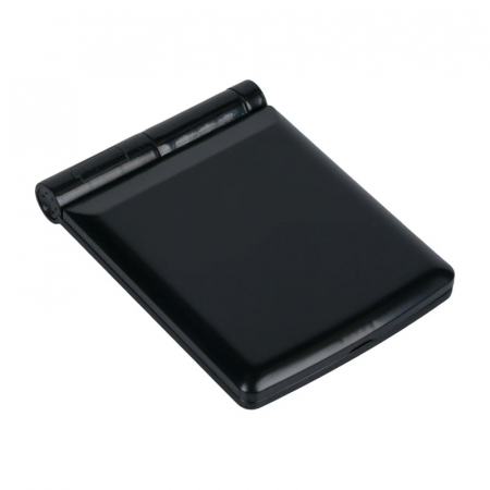 Mini Oglinda Portabila pentru Cosmetica, Make Up si Machiaj, cu 8 LED Integrate, Wireless, cu Baterie Inclusa, Negru [2]