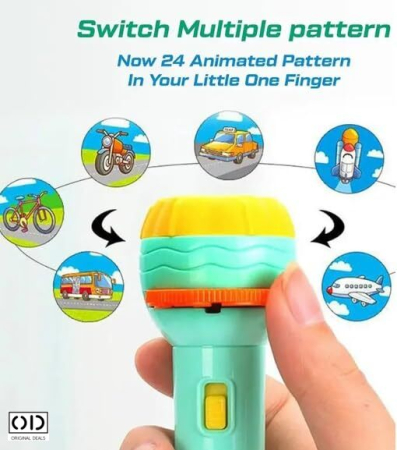 Mini Proiector de Mana pentru Copii Tip Lanterna, 24 Imagini – Original Deals [5]